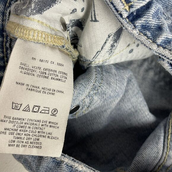 Pilcro and the letterpress Hyphen Bermuda Jean Shorts Size 26 - Picture 8 of 8